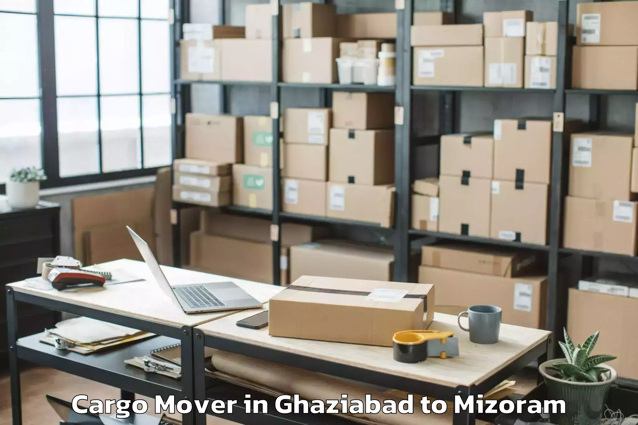 Professional Ghaziabad to Darlawn Cargo Mover